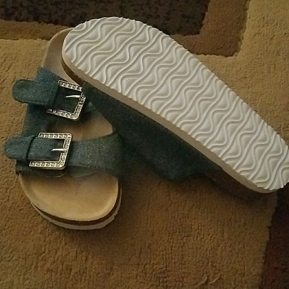 Size 12 girls denim sandal